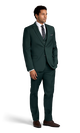 Green Stretch Suit Separates