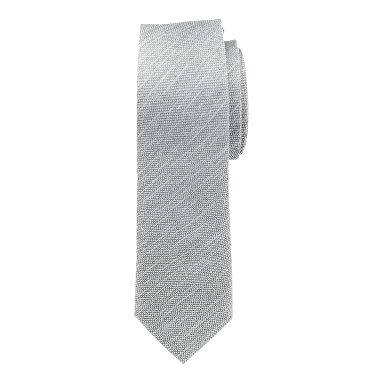 Grey Matte Long Tie image number null