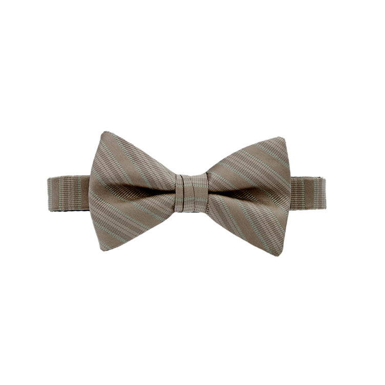 Latte Striped Silk Necktie