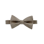 Latte Striped Bow Tie