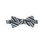 Black And White Striped Bow Tie image number 1