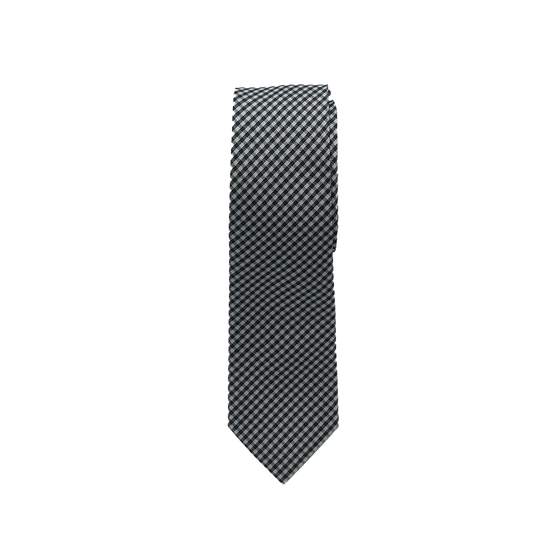 Gingham Plaid Skinny Self Tie