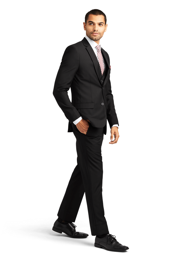 Black Stretch Suit Separates image number 4