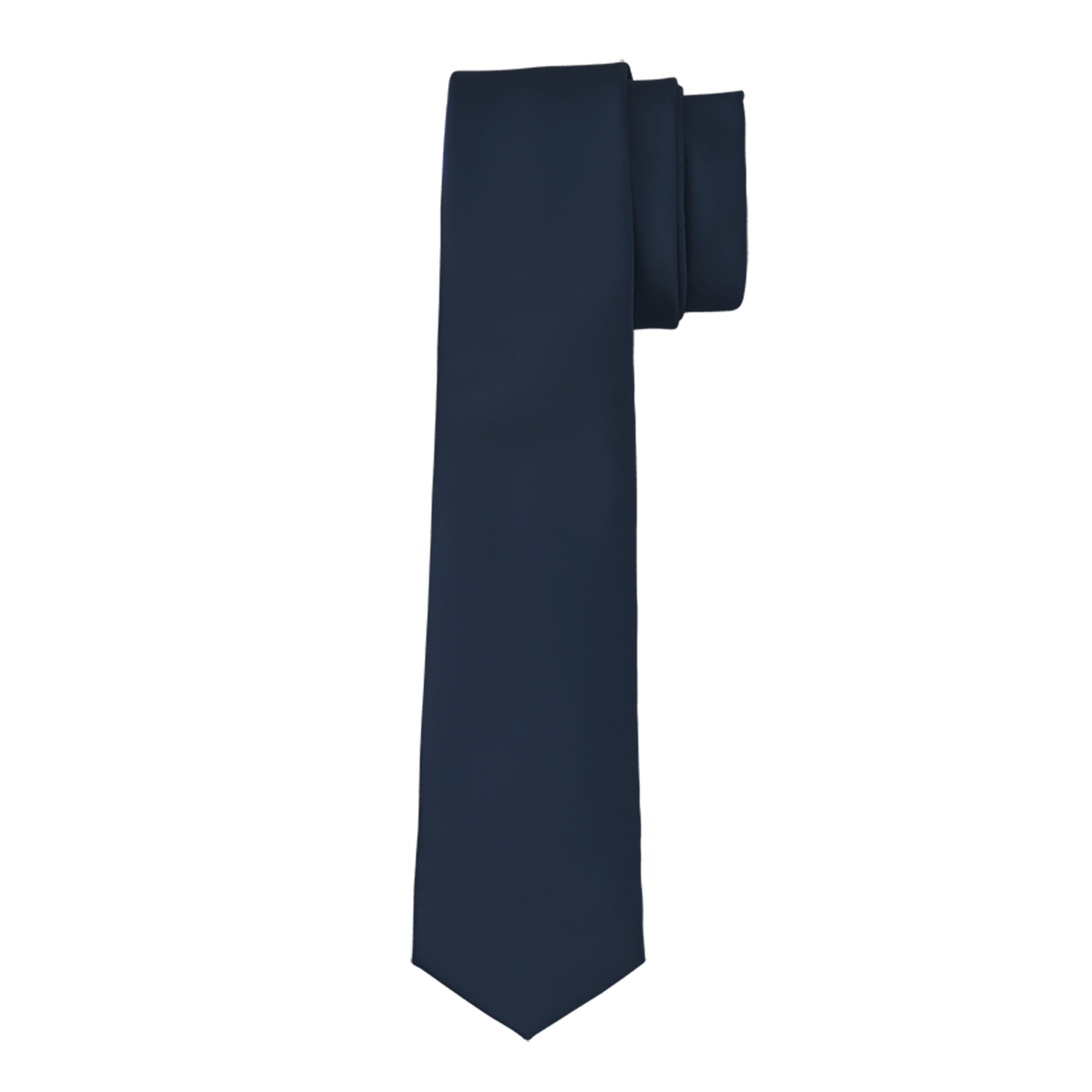Navy Self Tie Long Tie image number 1