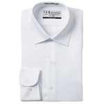 White Cotton Laydown Collar Shirt image number null