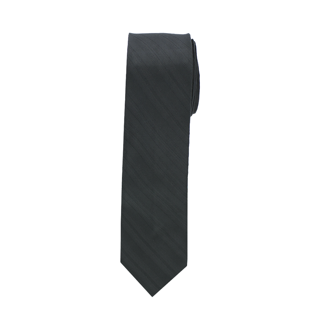 Black Striped Long Tie