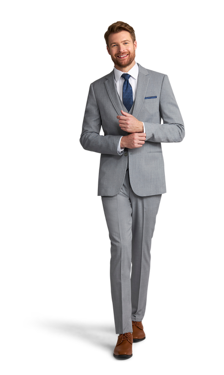 Heather Grey Performance Suit