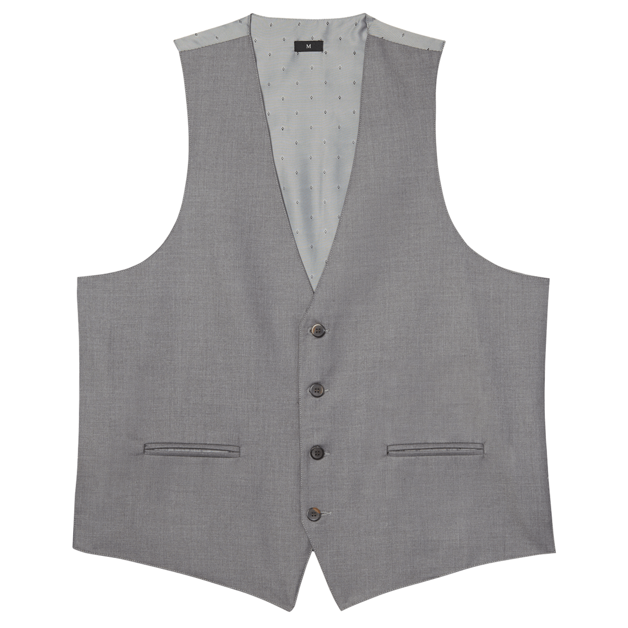 Grey Stretch Suit Separates Vest image number null