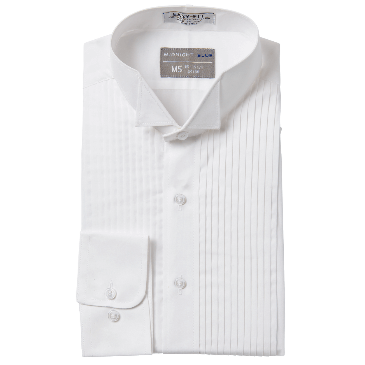 White 1/4" Wingtip Shirt image number 1