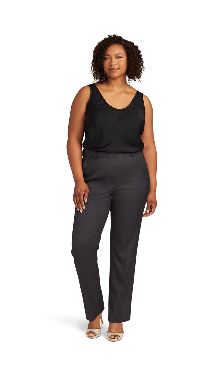 Women's Charcoal Stretch Suit Separates Pants Women's Charcoal Stretch Suit Separates Pants