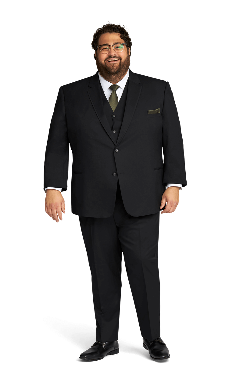 Black Performance Fabric Suit image number 4