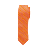 Burnt Orange Striped Long Tie image number 1