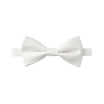 White Textured Bow Tie