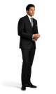 Black Stretch Suit Separates