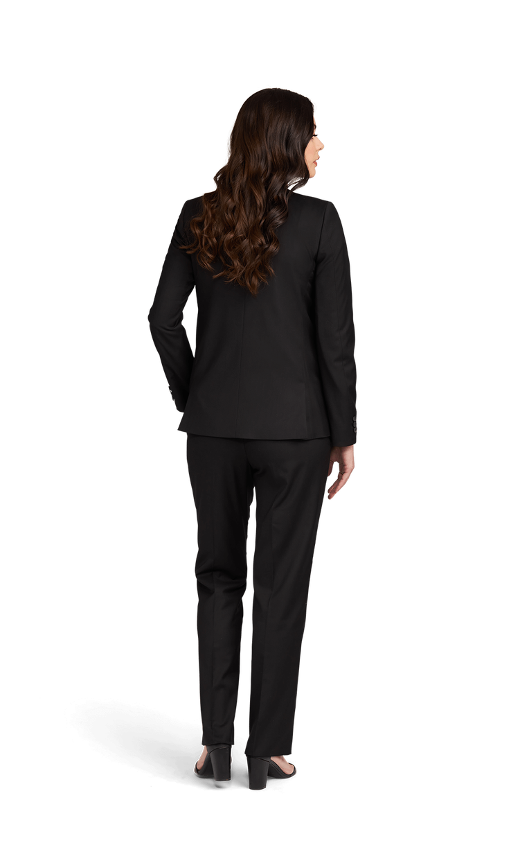 Women's Black Stretch Suit Separates image number 3