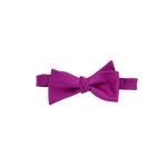 Dark Fuchsia With Navy Dot Bow Tie