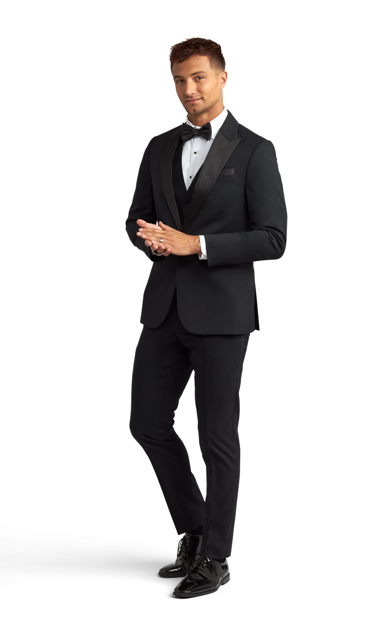 Black Peak Lapel Performance Tuxedo image number null