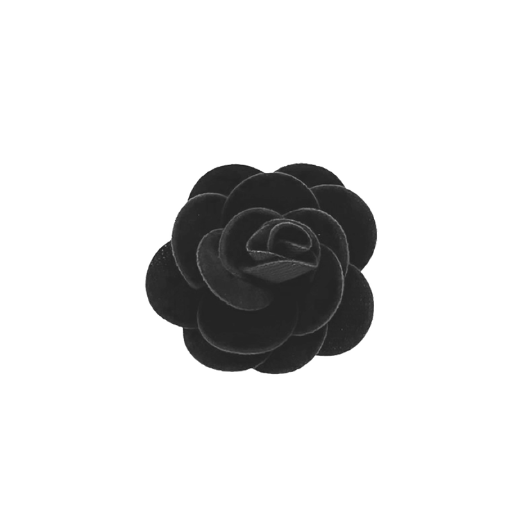 Black Rose Lapel Pin