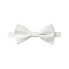 White Textured Bow Tie