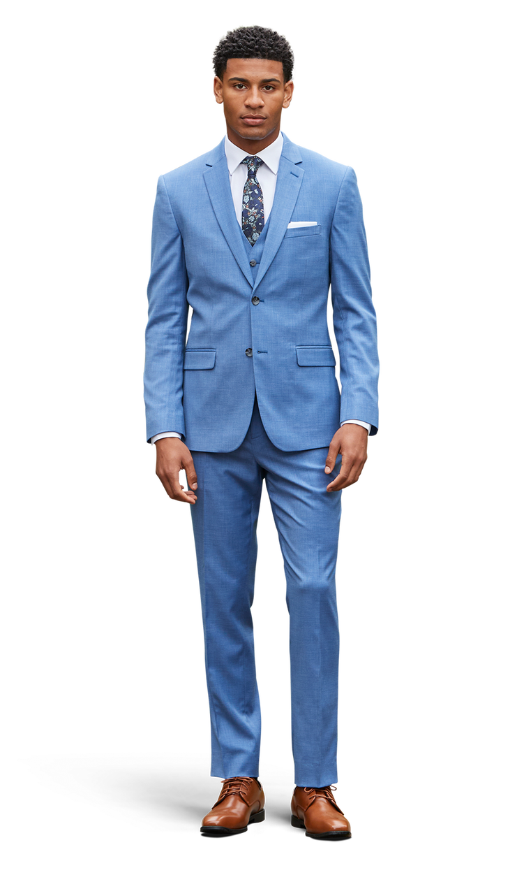 Marine Blue Stretch Suit Separates image number 3