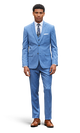 Marine Blue Stretch Suit Separates image number 3