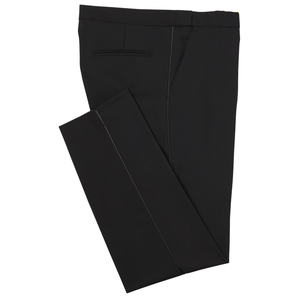 Black Slim Fit Tuxedo Pants image number 1