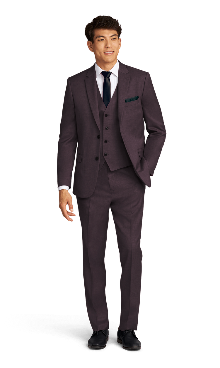 Eggplant Stretch Suit Separates