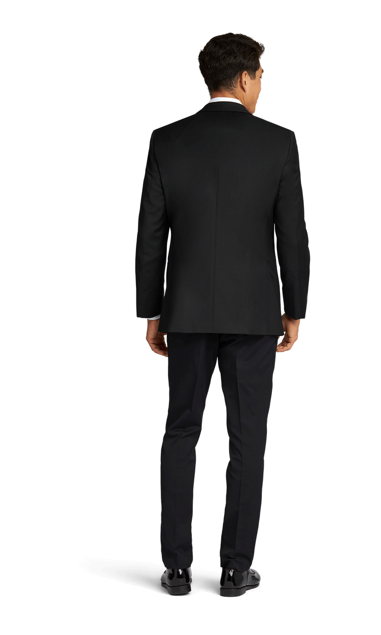 Black Stretch Peak Lapel Tuxedo Separates image number 3