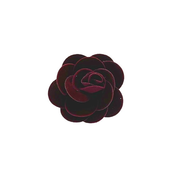 Burgundy Rose Lapel Pin