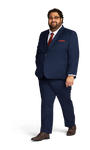 Navy Stretch Suit Separates image number 2