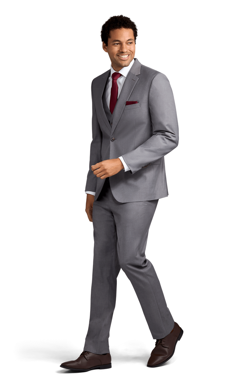 Grey Stretch Suit Separates