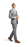 Grey Stretch Suit Separates image number 4