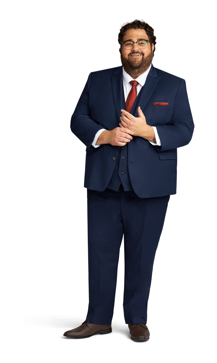 Navy Stretch Suit Separates image number 4