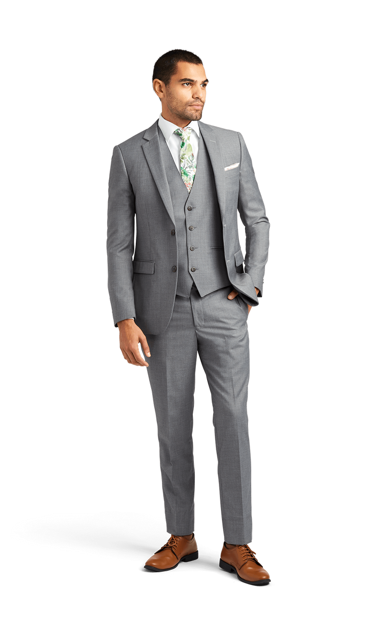 Grey Stretch Suit Separates image number 1