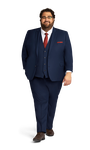 Navy Stretch Suit Separates image number 1