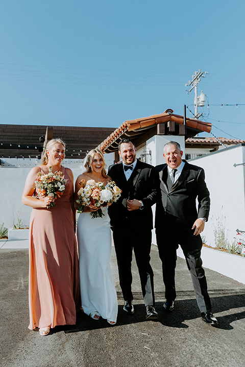 bridal party shot