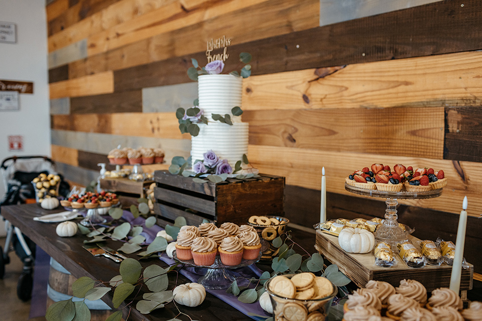 dessert table