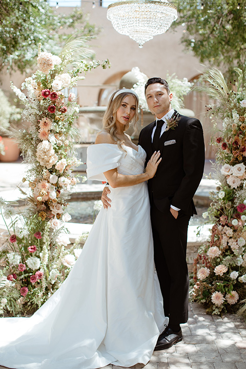 bride and groom at the ceremony