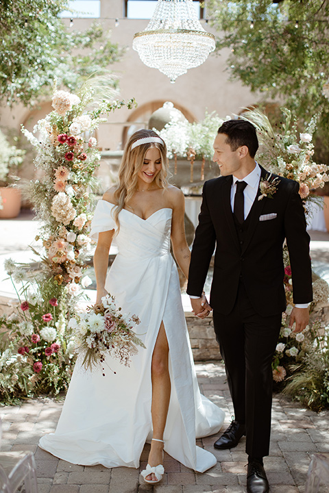 bride and groom at the ceremony