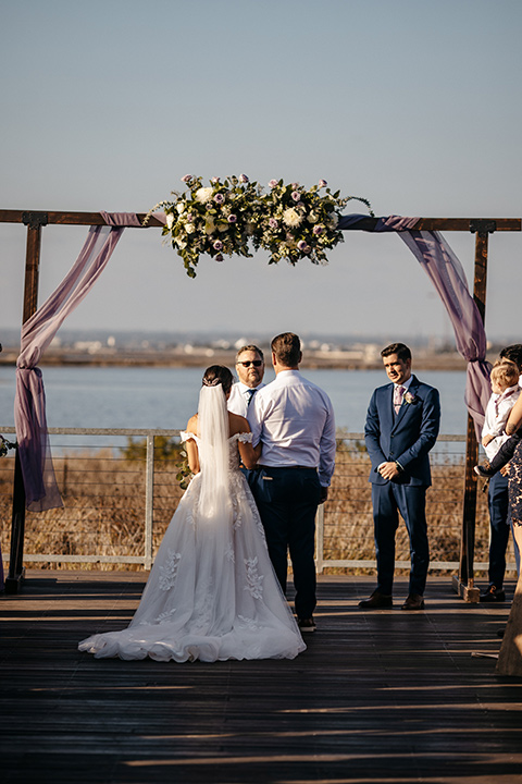 couple at ceremony