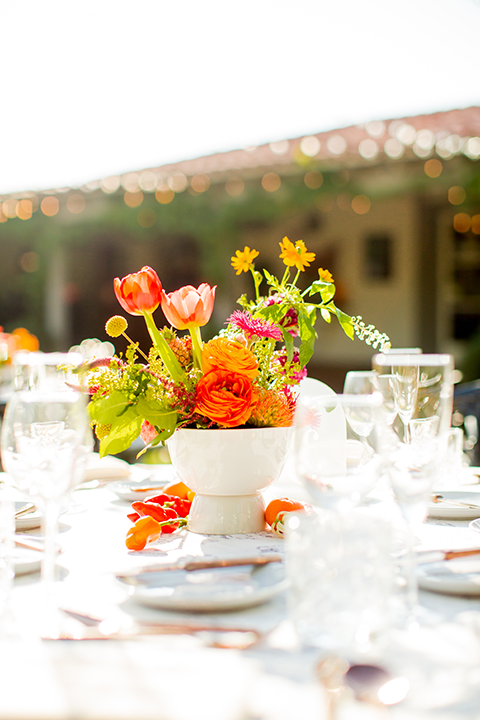 Floral tablescapes
