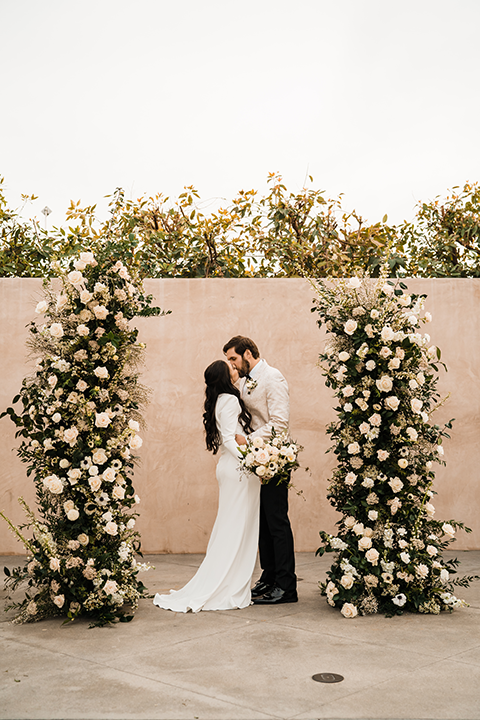 Ceremony image with Bride and Groom