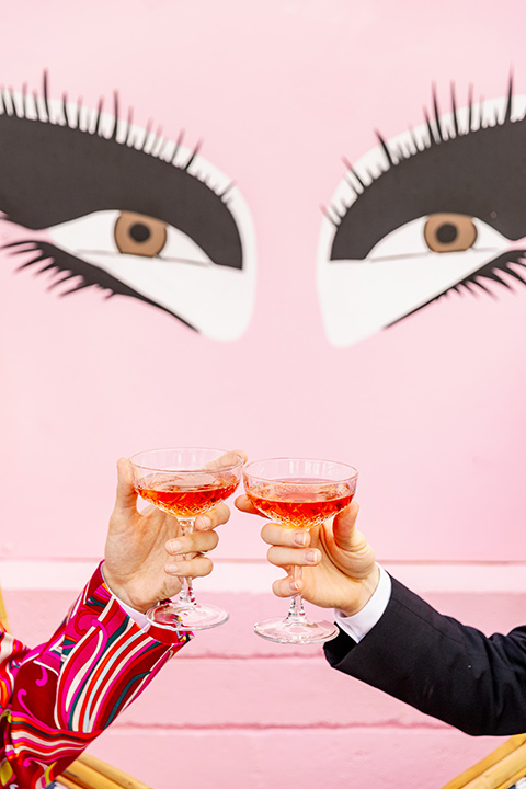 Couple with drinks