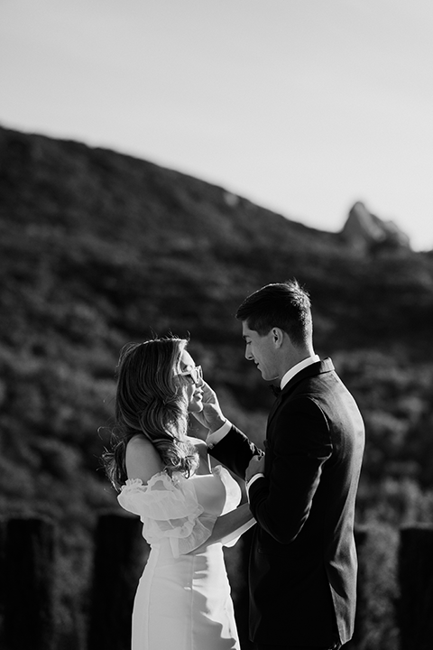 Black and white couple portrait