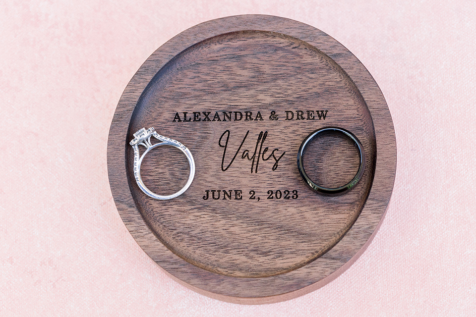 rings and custom ring box