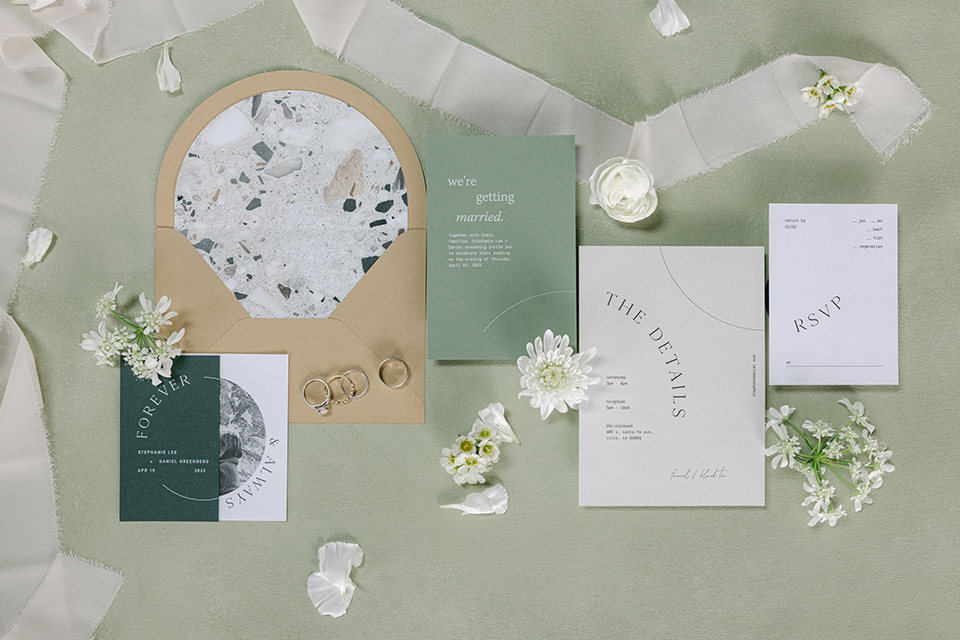 Wedding signage and invitations