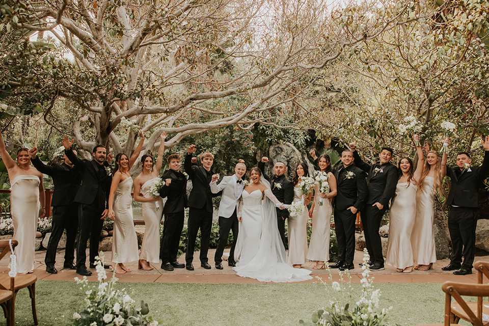 Wedding style guide image of a wedding group.