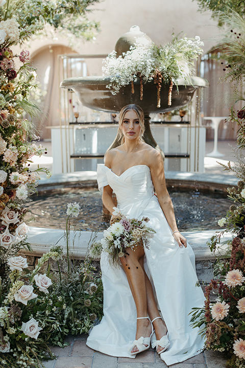 bride in a modern ballgown