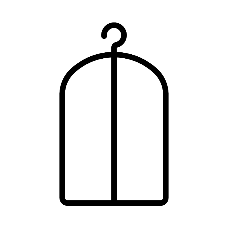 Icon of a garment bag
