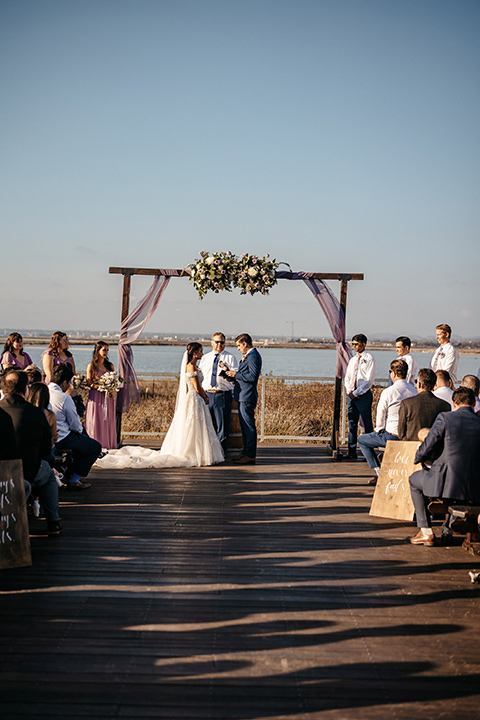 couple at ceremony